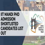 IIT Mandi PhD Admission Shortlisted Candidates List Out